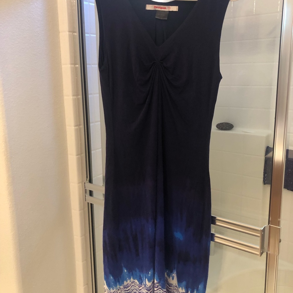 Blue Desigual tank dress M (fits like small)